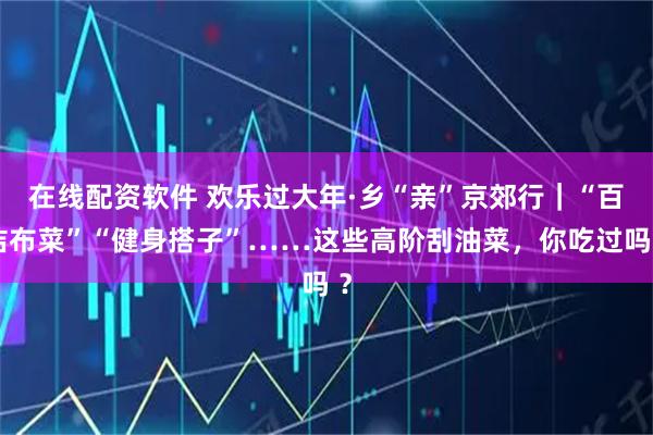 在线配资软件 欢乐过大年·乡“亲”京郊行｜“百洁布菜”“健身搭子”……这些高阶刮油菜，你吃过吗 ？
