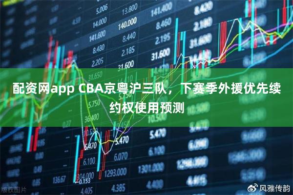 配资网app CBA京粤沪三队，下赛季外援优先续约权使用预测